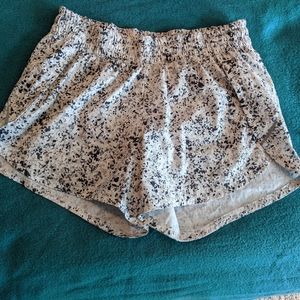 Athleta running shorts with liner